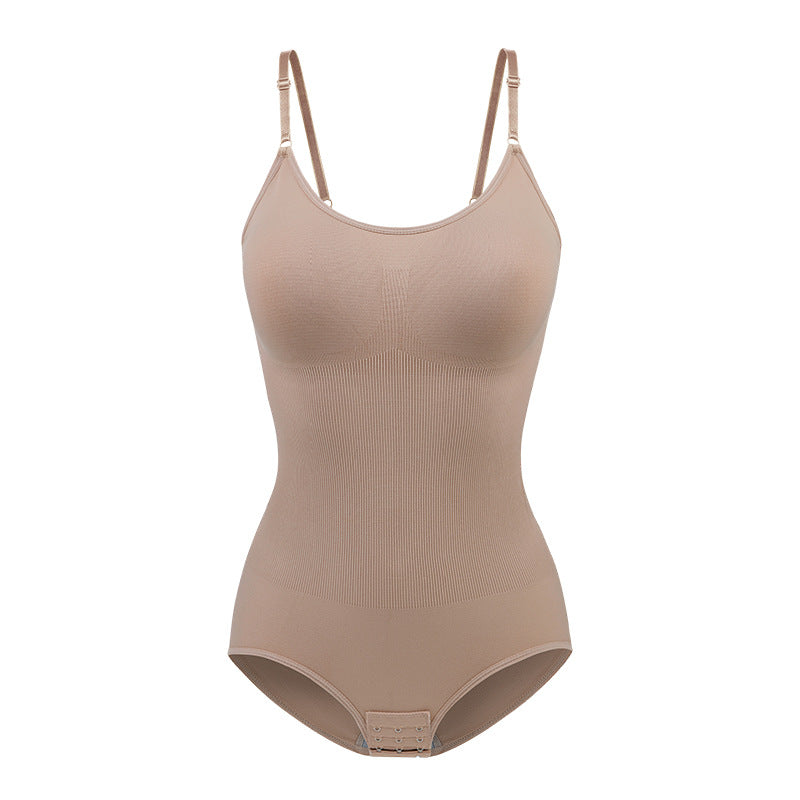 Seamless sculpting bodysuit in a T-shape back design