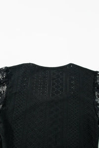 Eyelet Lace Long-Sleeve Bodysuit view 26