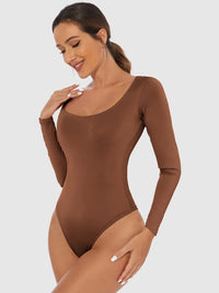 Scoop-Neck Long-Sleeve Bodysuit view 8