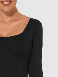 Scoop-Neck Long-Sleeve Bodysuit view 6