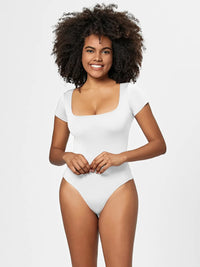 Everyday Square-Neck Short-Sleeve Bodysuit view 2