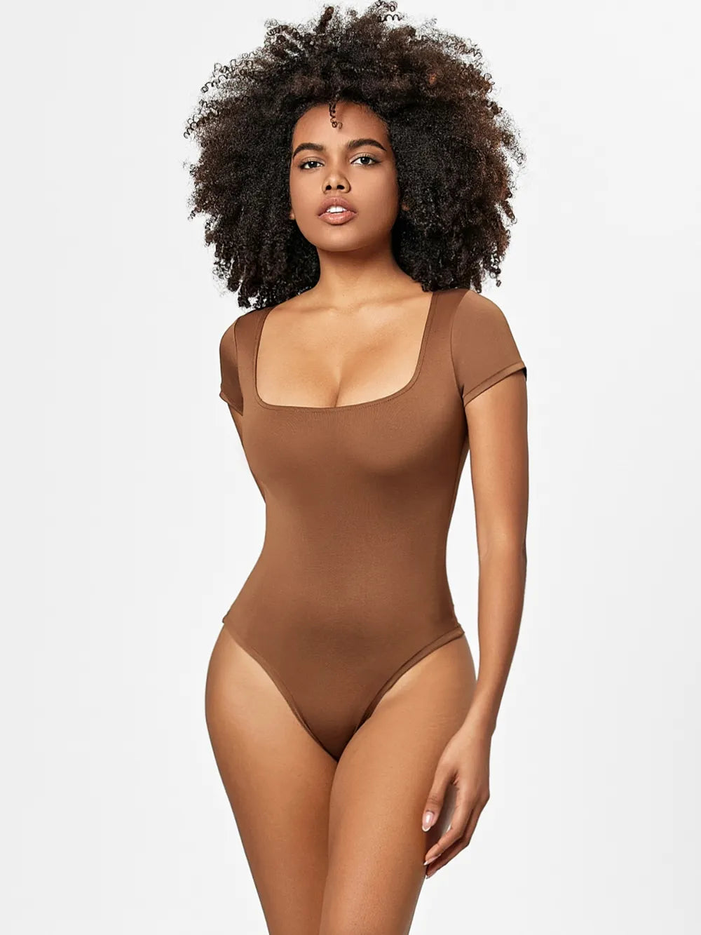 Everyday Square-Neck Short-Sleeve Bodysuit