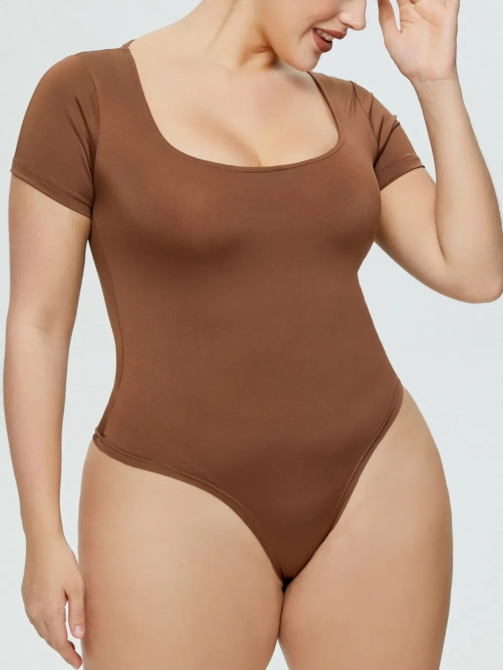 Everyday Square-Neck Short-Sleeve Bodysuit