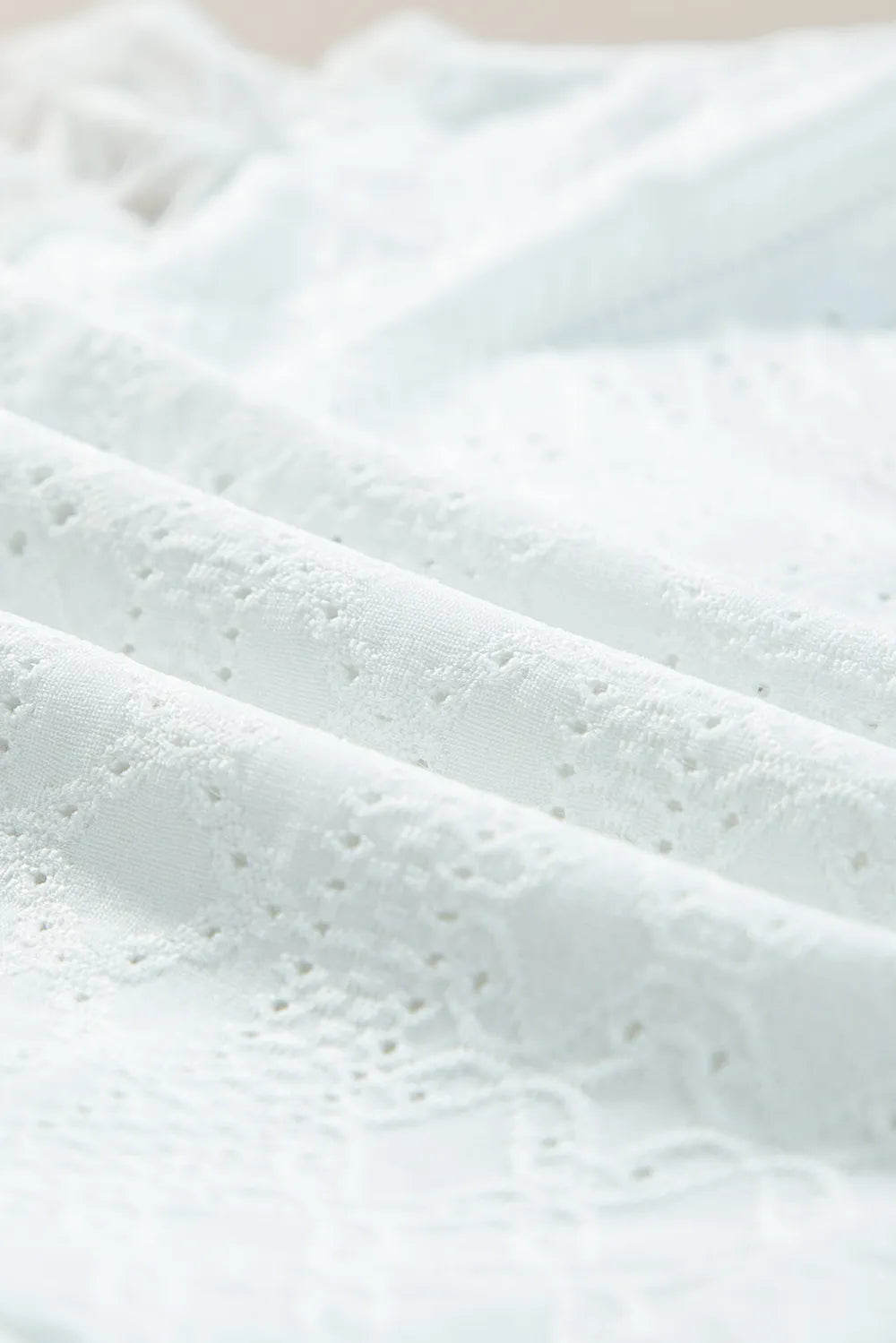 Eyelet Lace Long-Sleeve Bodysuit