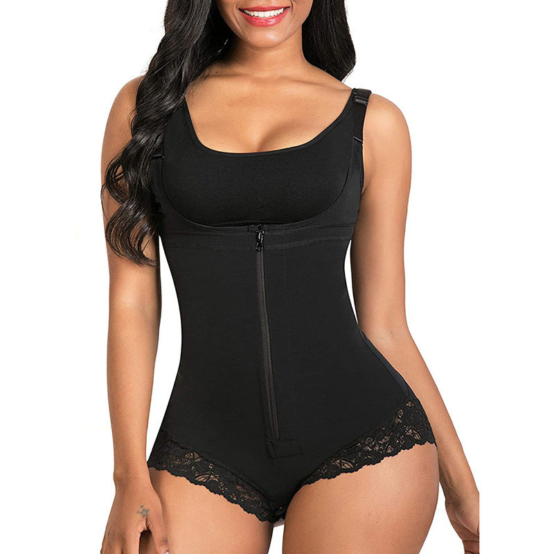 Zip-front sculpting bodysuit by Bare Muse
