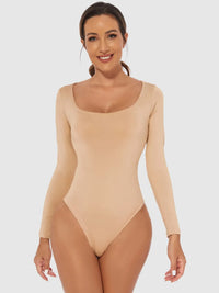 Scoop-Neck Long-Sleeve Bodysuit view 11