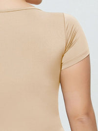 Everyday Square-Neck Short-Sleeve Bodysuit view 17