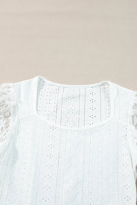 Eyelet Lace Long-Sleeve Bodysuit view 10